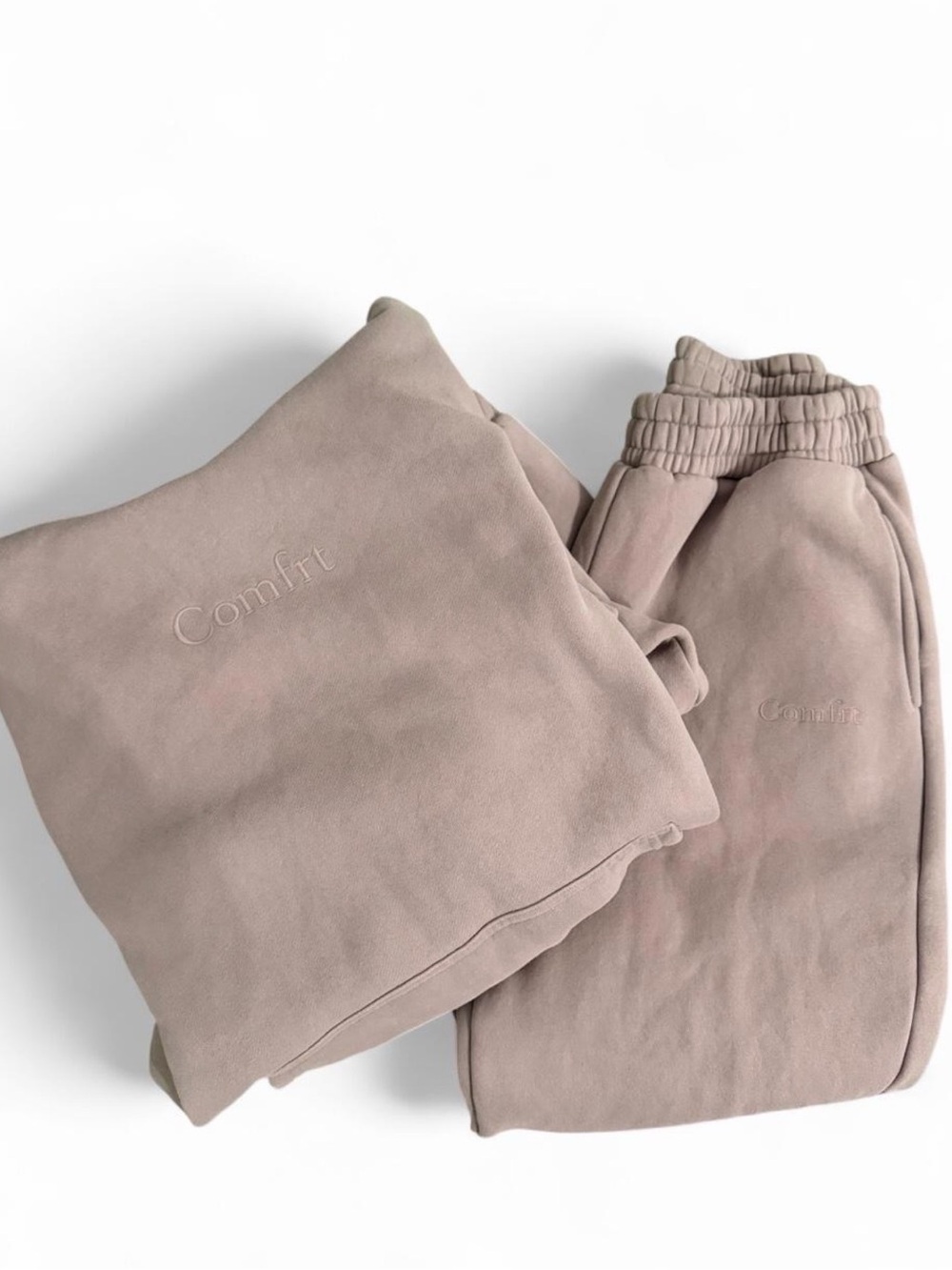 Comfrt Cozy Sweatpants and Hoodie Set - Taupe color Bark